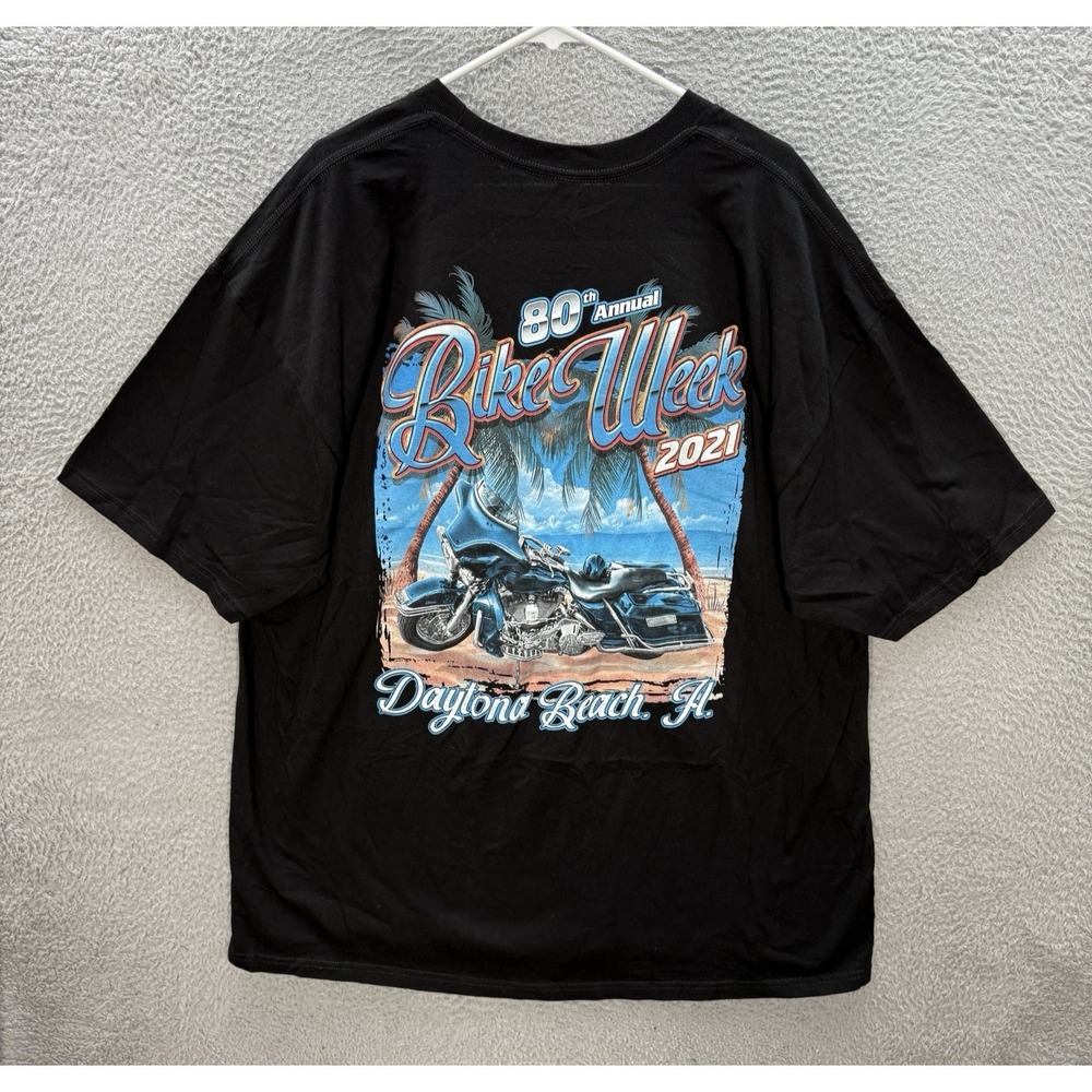 Suna Shirt Adult‎ 3XL XXXL Black Motorcycle Biker Daytona Beach Bike Rally Mens